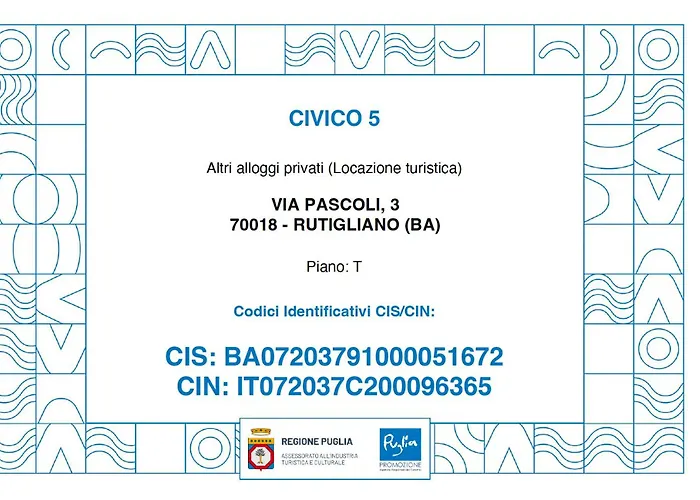 Apartment Civico 5 Rutigliano